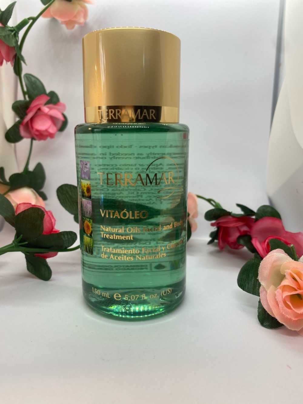 Terramar Vitaóleo Natural Oils Facial & Body Treatment - Green with Gold Cap